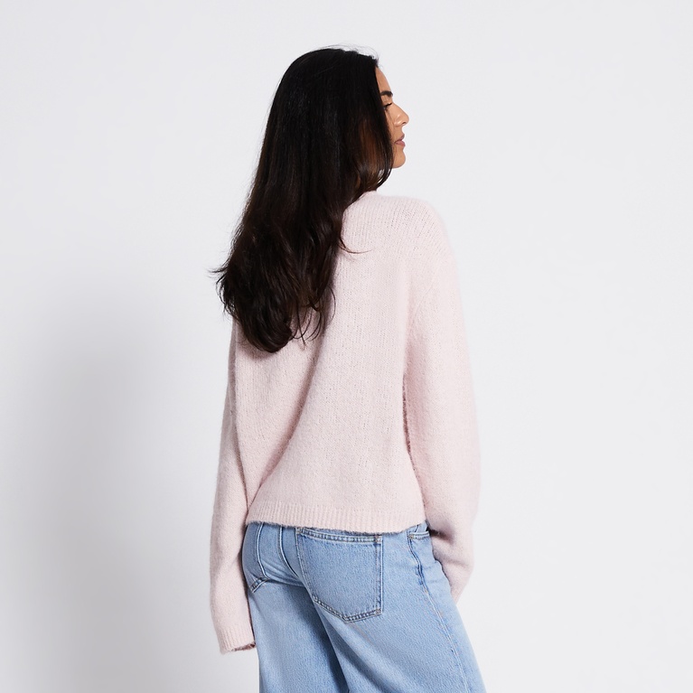 Knit cardigan "Alva" powder pink
